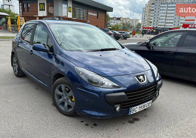 Синий Пежо 307, объемом двигателя 2 л и пробегом 300 тыс. км за 3000 $, фото 9 на Automoto.ua