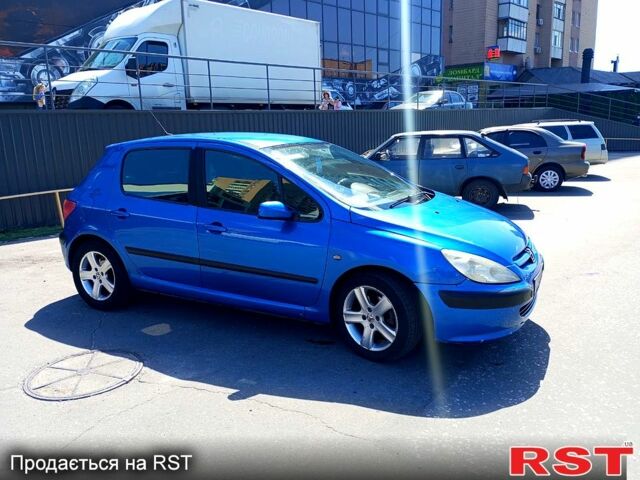 Синий Пежо 307, объемом двигателя 2 л и пробегом 265 тыс. км за 3650 $, фото 2 на Automoto.ua