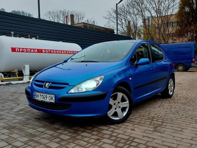 Синий Пежо 307, объемом двигателя 2 л и пробегом 264 тыс. км за 3500 $, фото 1 на Automoto.ua