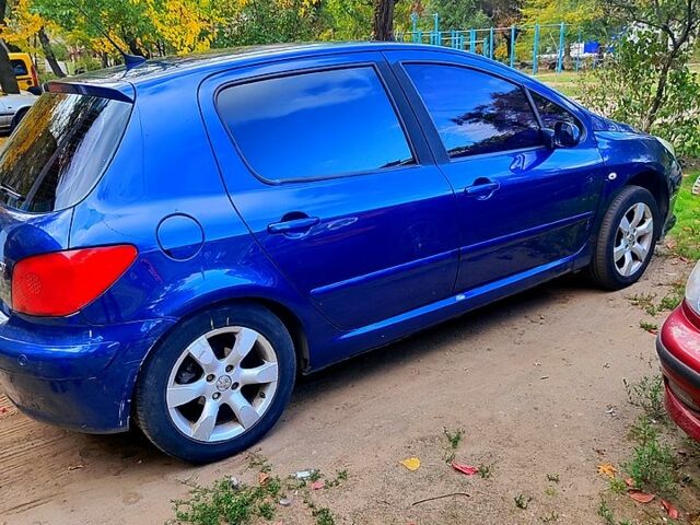 Синий Пежо 307, объемом двигателя 2 л и пробегом 335 тыс. км за 4200 $, фото 6 на Automoto.ua