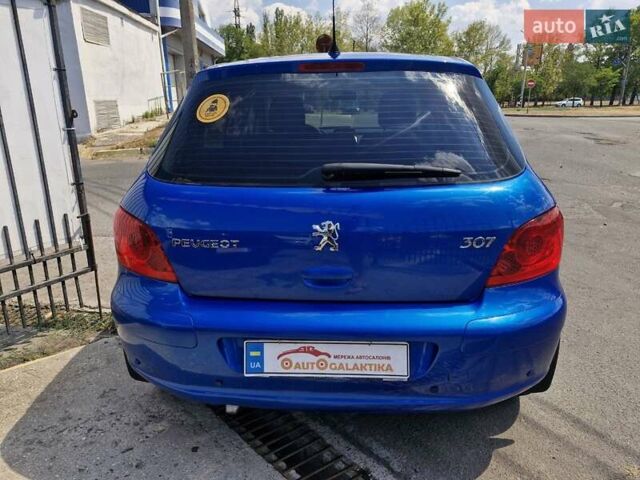 Синий Пежо 307, объемом двигателя 2 л и пробегом 81 тыс. км за 6499 $, фото 4 на Automoto.ua