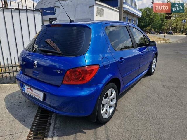 Синий Пежо 307, объемом двигателя 2 л и пробегом 81 тыс. км за 6499 $, фото 5 на Automoto.ua