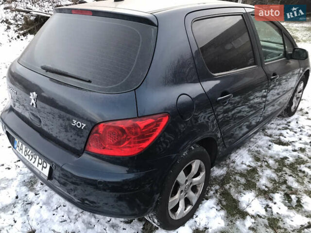 Синий Пежо 307, объемом двигателя 2 л и пробегом 147 тыс. км за 5700 $, фото 5 на Automoto.ua