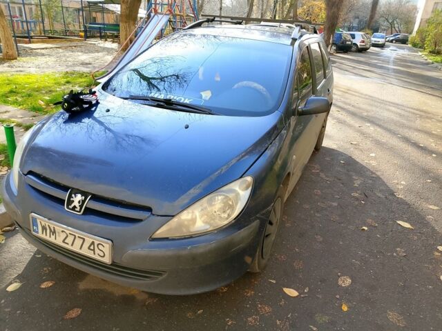 Синій Пежо 307, об'ємом двигуна 1.6 л та пробігом 311 тис. км за 2700 $, фото 1 на Automoto.ua