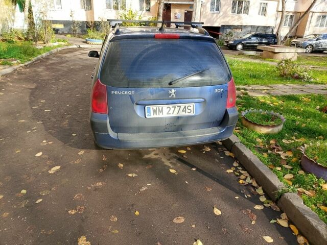 Синій Пежо 307, об'ємом двигуна 1.6 л та пробігом 311 тис. км за 2700 $, фото 2 на Automoto.ua