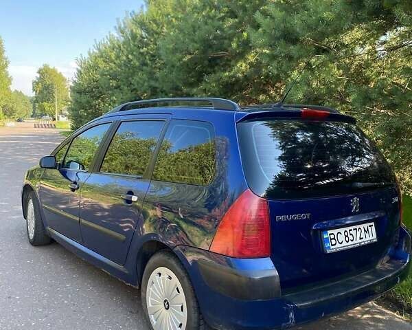 Синій Пежо 307, об'ємом двигуна 1.59 л та пробігом 377 тис. км за 2600 $, фото 4 на Automoto.ua