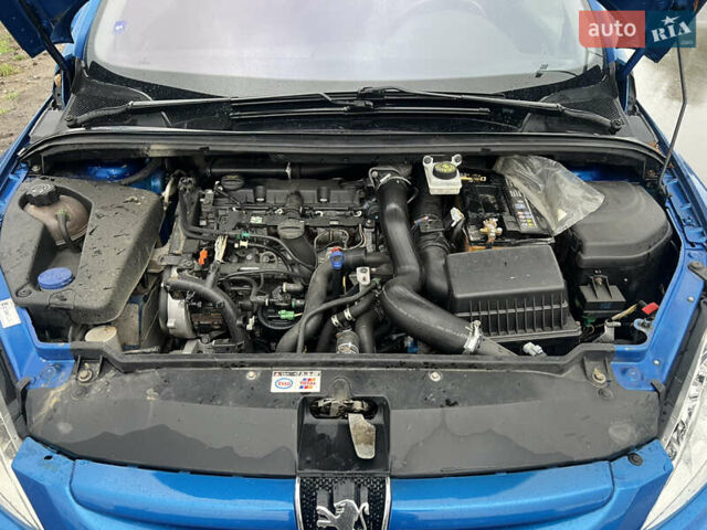 Синий Пежо 307, объемом двигателя 2 л и пробегом 267 тыс. км за 4200 $, фото 14 на Automoto.ua
