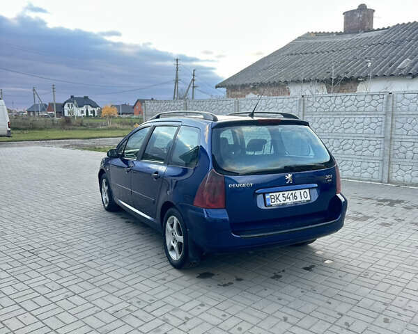 Синій Пежо 307, об'ємом двигуна 2 л та пробігом 480 тис. км за 2999 $, фото 2 на Automoto.ua
