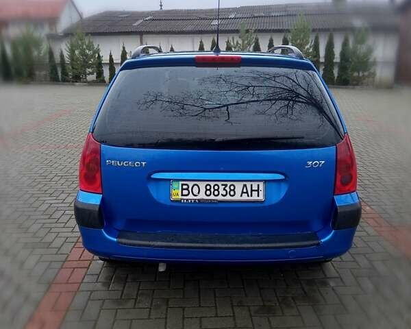 Синій Пежо 307, об'ємом двигуна 1.6 л та пробігом 210 тис. км за 2999 $, фото 10 на Automoto.ua