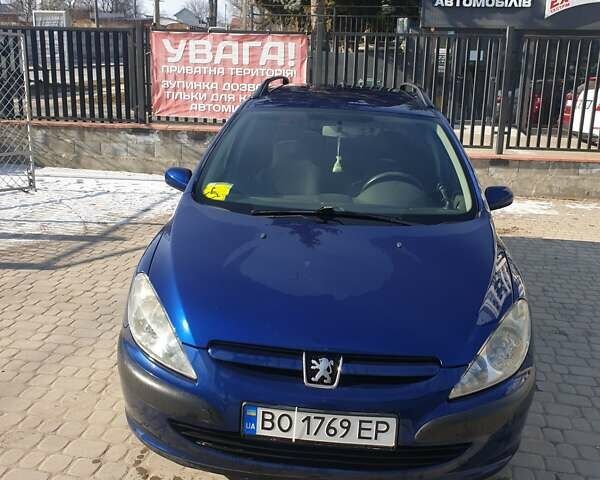 Синий Пежо 307, объемом двигателя 1.59 л и пробегом 335 тыс. км за 3500 $, фото 3 на Automoto.ua