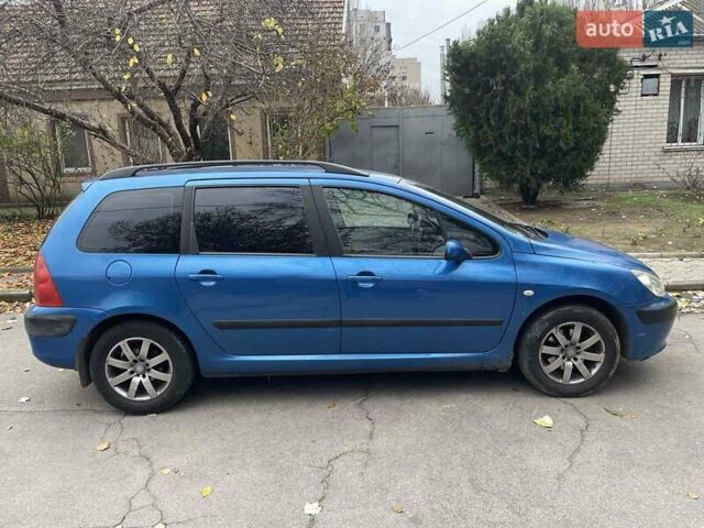 Синий Пежо 307, объемом двигателя 1.6 л и пробегом 150 тыс. км за 4900 $, фото 1 на Automoto.ua