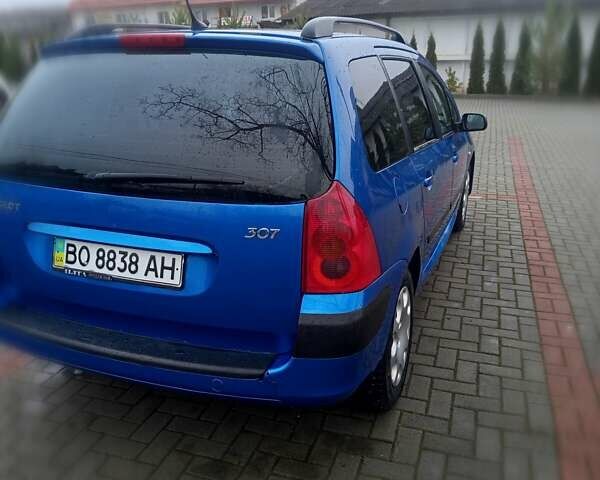 Синій Пежо 307, об'ємом двигуна 1.6 л та пробігом 210 тис. км за 2999 $, фото 11 на Automoto.ua