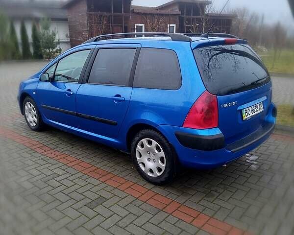Синій Пежо 307, об'ємом двигуна 1.6 л та пробігом 210 тис. км за 2999 $, фото 8 на Automoto.ua