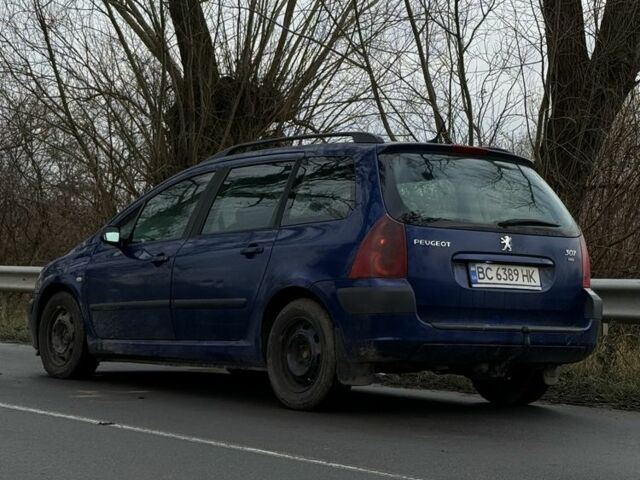 Синий Пежо 307, объемом двигателя 2 л и пробегом 320 тыс. км за 2699 $, фото 2 на Automoto.ua