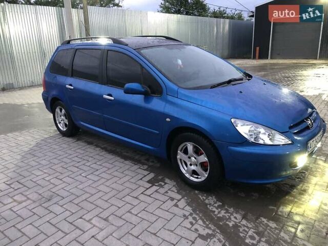 Синій Пежо 307, об'ємом двигуна 1.6 л та пробігом 320 тис. км за 4300 $, фото 3 на Automoto.ua