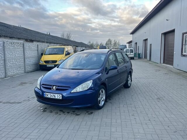Синий Пежо 307, объемом двигателя 2 л и пробегом 400 тыс. км за 2999 $, фото 1 на Automoto.ua