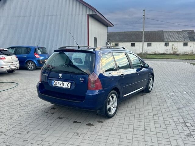 Синий Пежо 307, объемом двигателя 2 л и пробегом 400 тыс. км за 2999 $, фото 3 на Automoto.ua