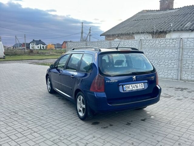 Синий Пежо 307, объемом двигателя 2 л и пробегом 400 тыс. км за 2999 $, фото 2 на Automoto.ua