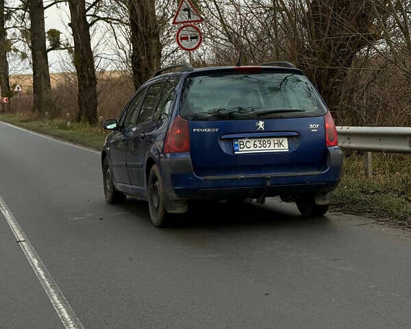 Синій Пежо 307, об'ємом двигуна 2 л та пробігом 320 тис. км за 2700 $, фото 3 на Automoto.ua