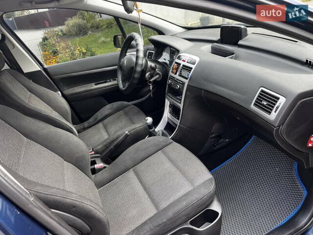 Синий Пежо 307, объемом двигателя 1.56 л и пробегом 300 тыс. км за 4350 $, фото 23 на Automoto.ua