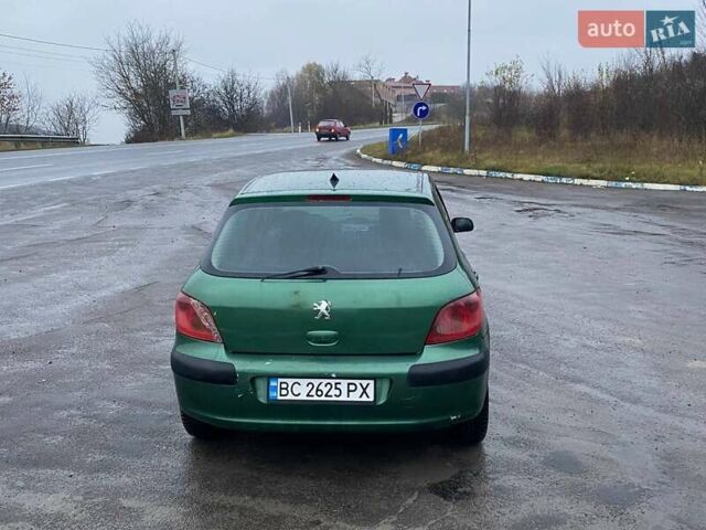 Зеленый Пежо 307, объемом двигателя 2 л и пробегом 424 тыс. км за 3000 $, фото 6 на Automoto.ua