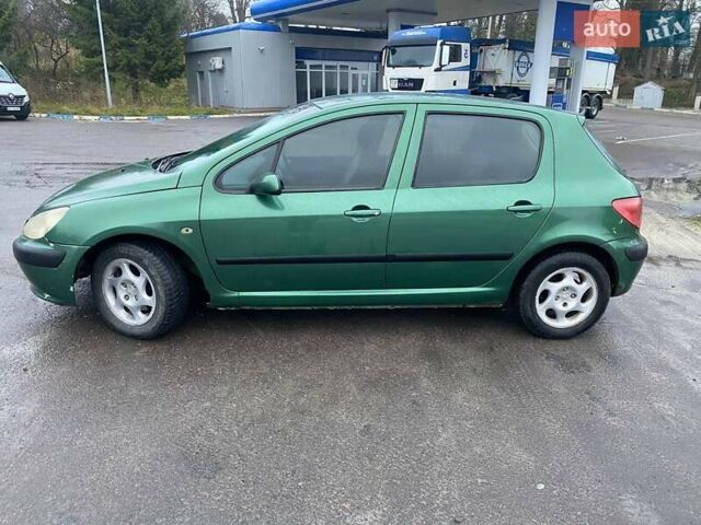 Зеленый Пежо 307, объемом двигателя 2 л и пробегом 424 тыс. км за 3000 $, фото 3 на Automoto.ua