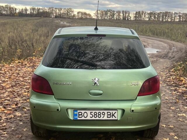 Зелений Пежо 307, об'ємом двигуна 2 л та пробігом 185 тис. км за 2300 $, фото 3 на Automoto.ua