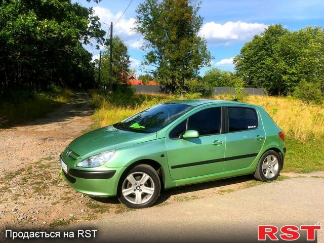 Зеленый Пежо 307, объемом двигателя 1.4 л и пробегом 240 тыс. км за 3650 $, фото 1 на Automoto.ua