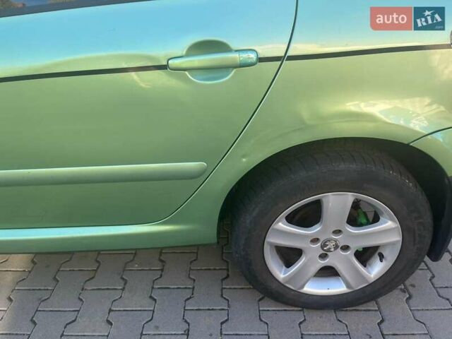 Зелений Пежо 307, об'ємом двигуна 2 л та пробігом 224 тис. км за 3400 $, фото 10 на Automoto.ua