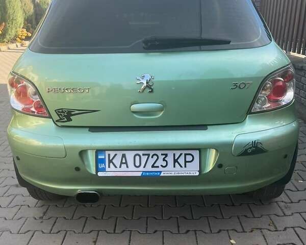 Зелений Пежо 307, об'ємом двигуна 2 л та пробігом 224 тис. км за 3400 $, фото 5 на Automoto.ua