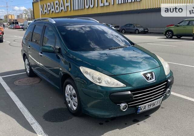 Зелений Пежо 307, об'ємом двигуна 2 л та пробігом 285 тис. км за 5400 $, фото 2 на Automoto.ua