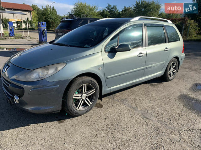 Зелений Пежо 307, об'ємом двигуна 1.6 л та пробігом 226 тис. км за 4300 $, фото 1 на Automoto.ua