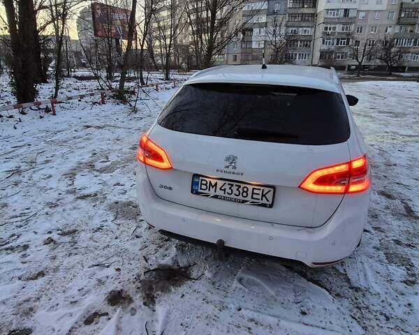 Белый Пежо 308, объемом двигателя 1.56 л и пробегом 267 тыс. км за 10950 $, фото 22 на Automoto.ua