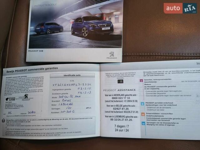 Белый Пежо 308, объемом двигателя 1.56 л и пробегом 266 тыс. км за 9100 $, фото 26 на Automoto.ua