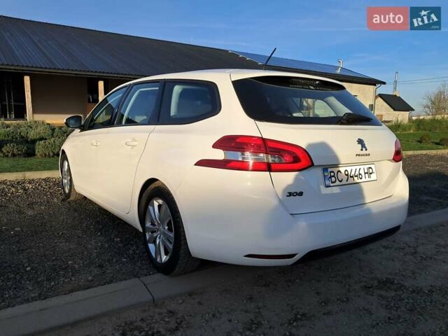 Білий Пежо 308, об'ємом двигуна 1.56 л та пробігом 280 тис. км за 6600 $, фото 4 на Automoto.ua