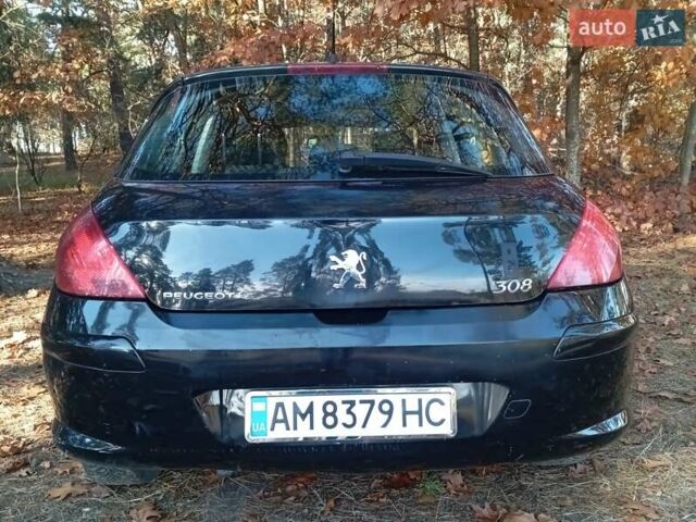 Черный Пежо 308, объемом двигателя 1.6 л и пробегом 335 тыс. км за 4900 $, фото 4 на Automoto.ua