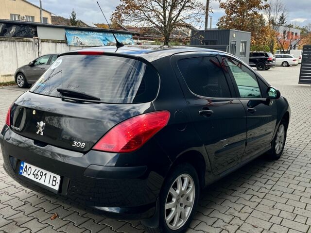 Черный Пежо 308, объемом двигателя 1.6 л и пробегом 183 тыс. км за 5000 $, фото 4 на Automoto.ua