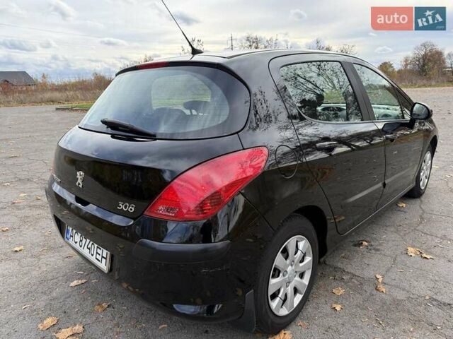 Черный Пежо 308, объемом двигателя 1.56 л и пробегом 320 тыс. км за 5300 $, фото 5 на Automoto.ua