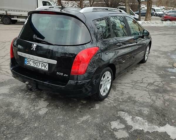 Чорний Пежо 308, об'ємом двигуна 1.6 л та пробігом 285 тис. км за 5250 $, фото 6 на Automoto.ua