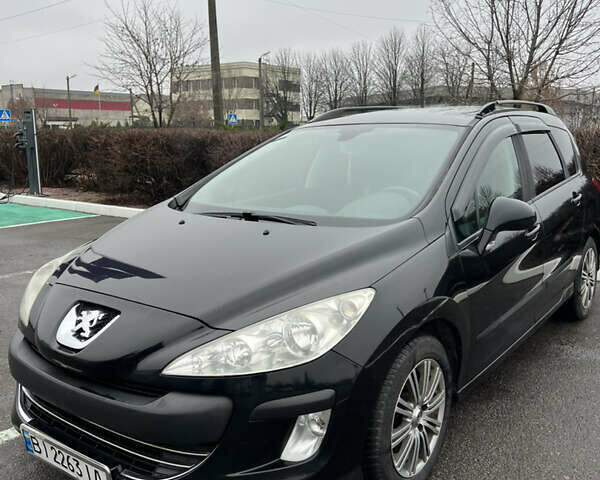 Черный Пежо 308, объемом двигателя 1.6 л и пробегом 260 тыс. км за 4700 $, фото 1 на Automoto.ua