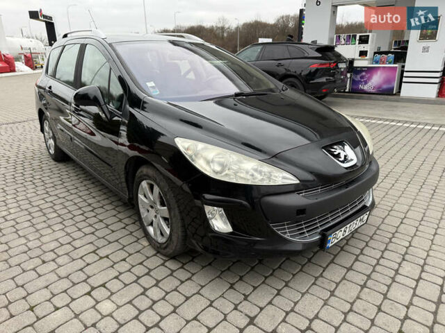 Черный Пежо 308, объемом двигателя 1.56 л и пробегом 240 тыс. км за 3500 $, фото 3 на Automoto.ua