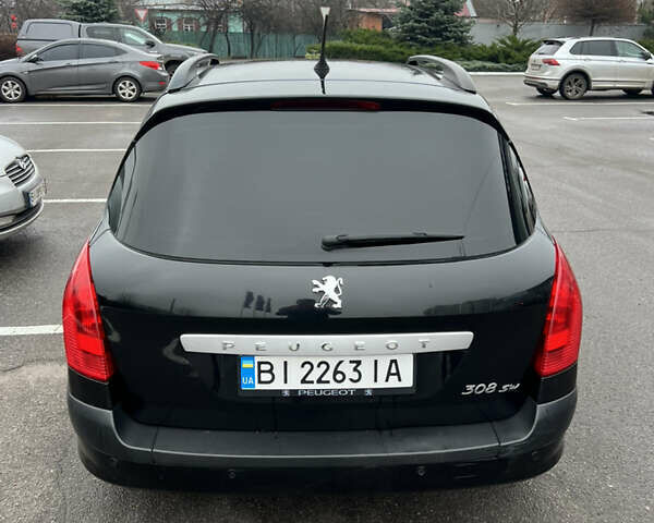 Черный Пежо 308, объемом двигателя 1.6 л и пробегом 260 тыс. км за 4700 $, фото 9 на Automoto.ua
