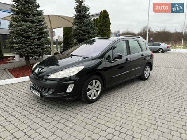 Черный Пежо 308, объемом двигателя 1.56 л и пробегом 240 тыс. км за 3500 $, фото 1 на Automoto.ua