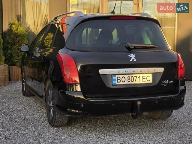 Чорний Пежо 308, об'ємом двигуна 1.6 л та пробігом 196 тис. км за 3999 $, фото 1 на Automoto.ua