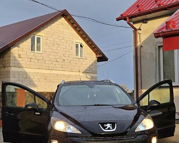 Черный Пежо 308, объемом двигателя 1.6 л и пробегом 275 тыс. км за 5199 $, фото 12 на Automoto.ua