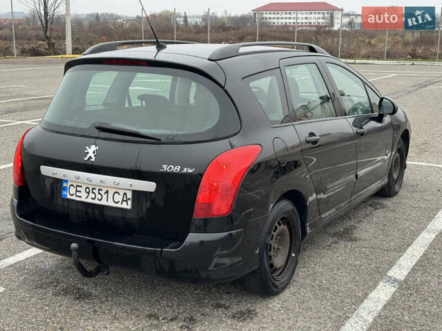 Черный Пежо 308, объемом двигателя 1.56 л и пробегом 225 тыс. км за 5500 $, фото 3 на Automoto.ua