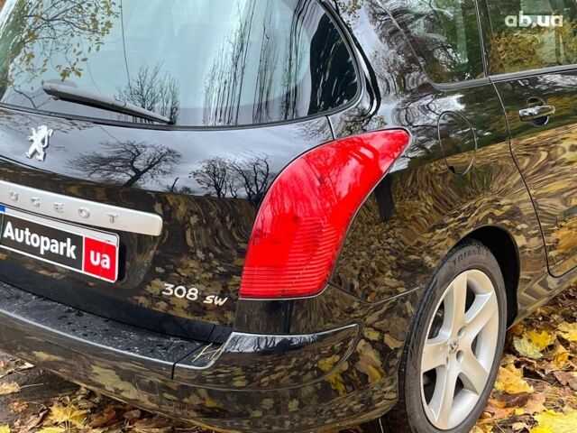 Черный Пежо 308, объемом двигателя 1.6 л и пробегом 220 тыс. км за 6390 $, фото 11 на Automoto.ua