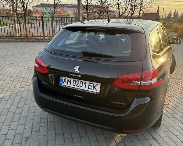 Чорний Пежо 308, об'ємом двигуна 1.56 л та пробігом 286 тис. км за 9500 $, фото 2 на Automoto.ua