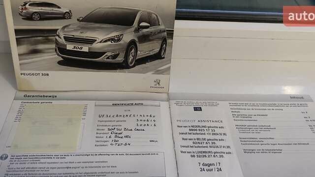 Черный Пежо 308, объемом двигателя 1.56 л и пробегом 260 тыс. км за 7800 $, фото 18 на Automoto.ua