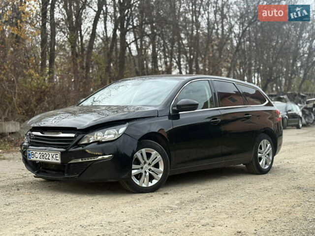 Черный Пежо 308, объемом двигателя 1.56 л и пробегом 198 тыс. км за 5799 $, фото 1 на Automoto.ua